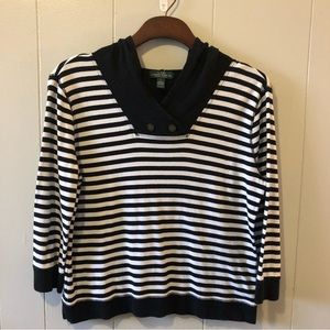 Lauren Jeans Company by Ralph Lauren striped top size Large